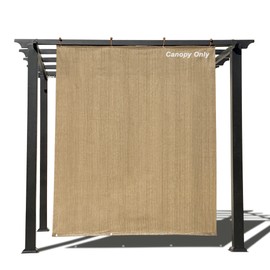 Alion Home Sun Shade Privacy Panel with Grommets on 2 Sides for Patio, Awning, Window, Pergola,Veranda or Gazebo (8' x 6', Walnut)