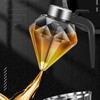 Honey Syrup Dispenser with Stand Multipurpose Honey Jar Clear Glass