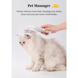 Handheld Pet Massager for Dogs and Cats, Cat Massagers Dog Massagers, Cat Head and Back Scratcher for Relieving Tight Stiffness Muscles, Gentle on Pets Skin (Blue)