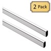 60" Oval Closet Rod (15mm x 30mm) | 2 Pack