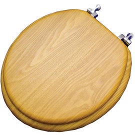 Home Impressions Round Closed Front Oak Veneer Toilet Seat - 1 Each