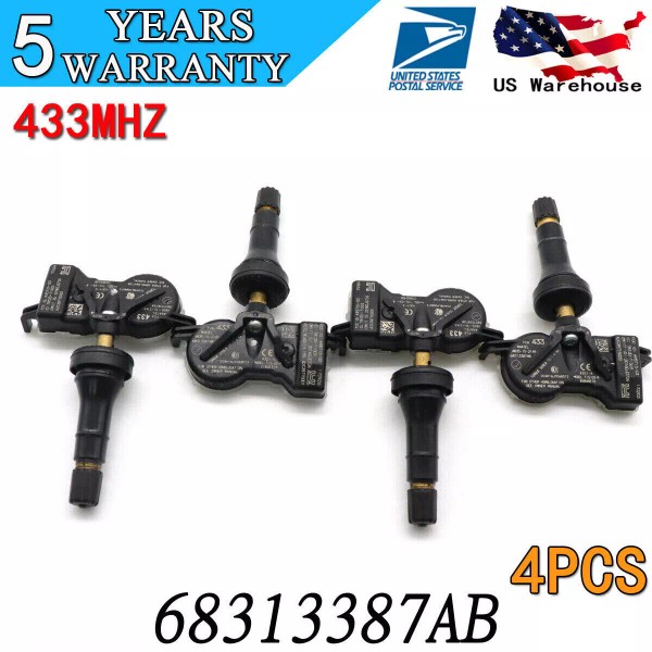 Unbranded 68313387AB NEW TPMS Tire Pressure Sensor 433MHz For CHRYSLER