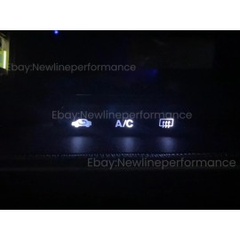 newlineperformanceLED White LED Climate Control +Lower Switch Bulb KIT for Honda Civic Ek 1999-2000