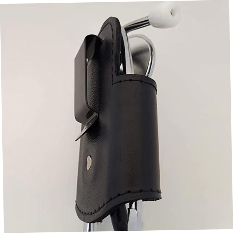 CIYODO 2 pcs Stethoscope Holder Clip Portable Leather Stethoscope Case