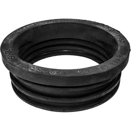 DEKS J-Tite Service Weight Soil Gasket - 4"", Black
