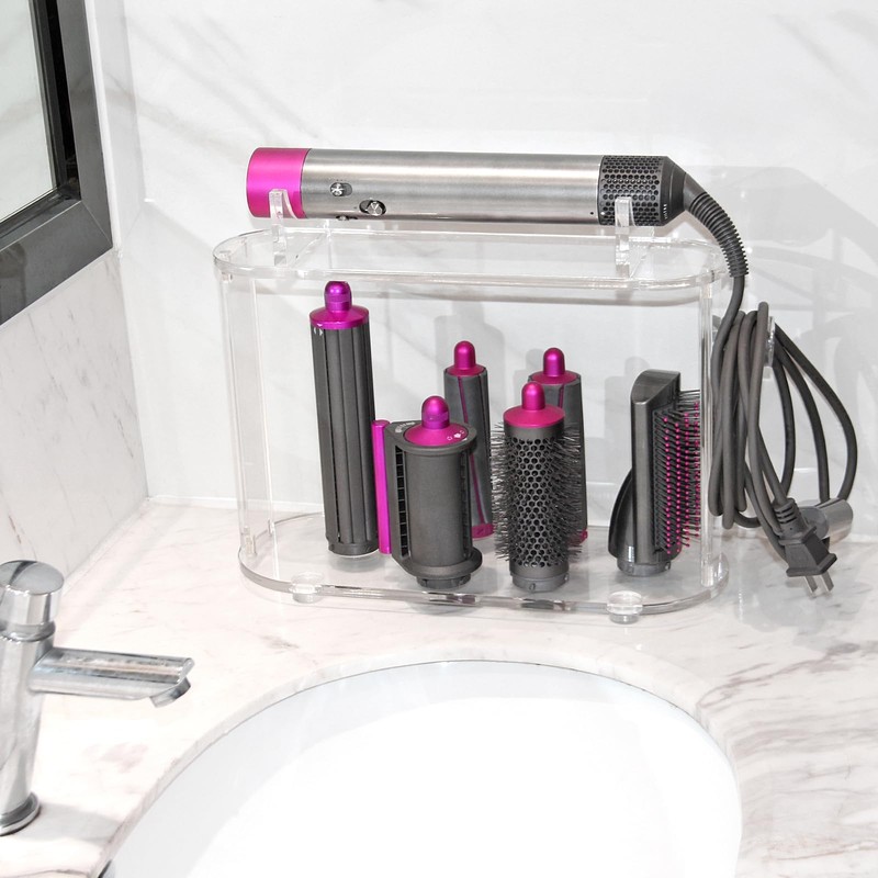 Storage Holder Compatible with Dyson Airwrap Styler Accessories, Acrylic 6