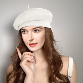 Nawati Women Summer Beret, French Breathable Thin Lightweight Berets, Solid Color Painters Hat Spring Autumn