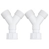 SG Store 2pcs Y Piece Splitter Connector 3/4 Water Pipe