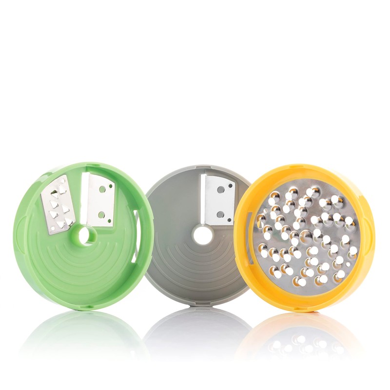 InnovaGoods - 3-in-1 Vegetable Spiral Slicer and Grater, Manual, with