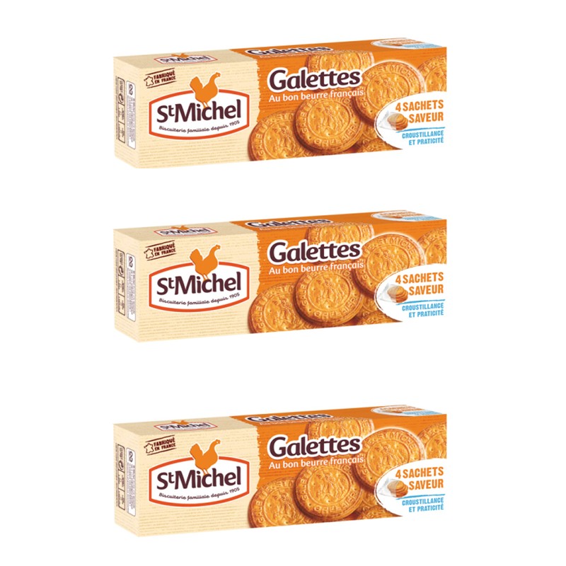 From France St. Michel Galette Cookies130g Pack of 3