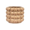 Creative Co-Op 6 Inches Round Stoneware Raised Dots, Holds 4
