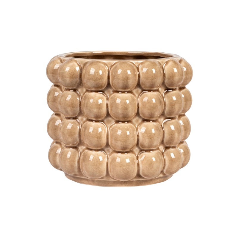 Creative Co-Op 6 Inches Round Stoneware Raised Dots, Holds 4