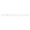 ALVIN Engineering Triangular Scale Ruler White with Black Graduations 12"