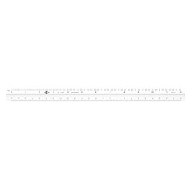 ALVIN Engineering Triangular Scale Ruler White with Black Graduations 12" Model 111P, Drafting Triangular Scale for Engineers, Students, and Professionals - 12 Inches