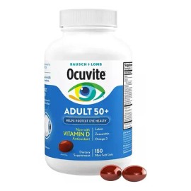 Ocuvite Adulto 50 BauschLomb  Eye Vitamins for Adults 50, 150 Softgels                                                                                
