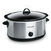 Crock-Pot 7 Quart Oval Manual Slow Cooker, Stainless Steel (SCV700-S-BR),