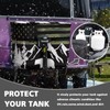 Whosucclay American Flag Propane Tank Cover for Camper, RV Double