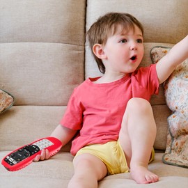 Case for DirecTV RC73 Remote Control, Remote Cover Compatible with DirecTV Controller, Silicone Battery Cover Skin Sleeve Red