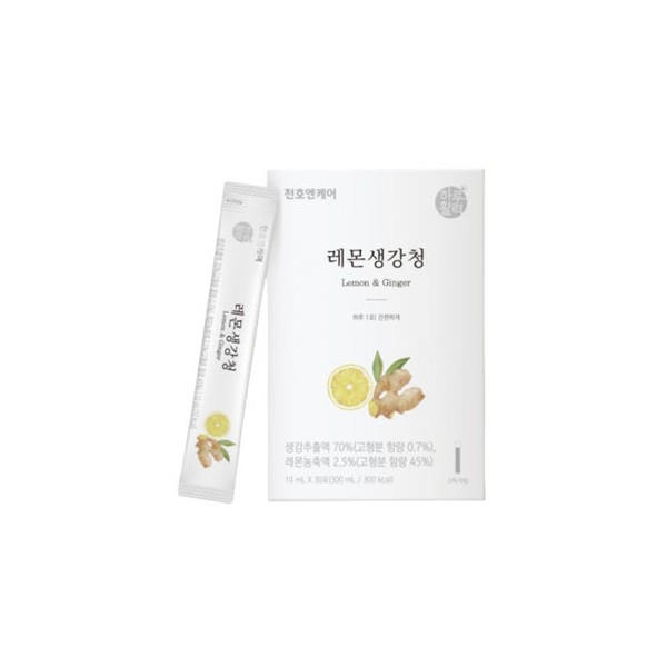 Cheonho NCare Daily Vitality Lemon Ginger Cheong Stick 10ml 30 packets / 천호엔케어 하루활력 레몬생강청 스틱 10ml 30포 X 3박스 (총 90포)