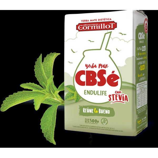 CBSé Endu Life Yerba Mate with Stevia Wholesale Bulk Box, 500 g / 1.1 lb (12 count per pack)