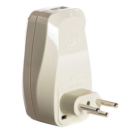 OREI 3 in 1 Switzerland Travel Adapter Plug with USB and Surge Protection - Grounded Type J - Swizterland & More