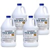 CPDI Champion 4-Pack Pool Shock, 12.5 Liquid Chlorinator for Swimming