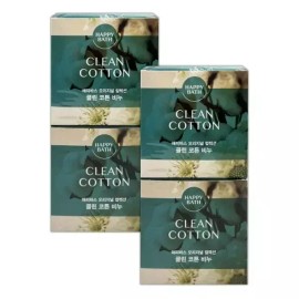 Clean Cotton 클린 코튼 천연비누 4개 세트 순수 비누 바디세안 Clean Cotton Natural Soap 4 Piece Set Pure Soap Body Cleansing