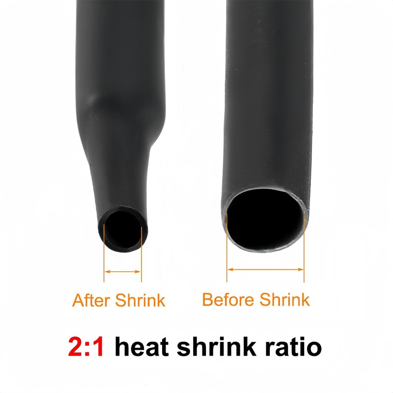 BOXONLY 80mm Dia 128mm Flat Width EVA Heat Shrink Tubing