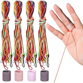 HNYYZL Yoyo String,30 Professional Polyester yo yo Strings Replacement,10 Color Rainbow Color,yoyo Strings for Responsive or unresponsive and 4 pcs Finger Brace
