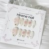 Ballet Core Rose Ribbon Nail Tips - Short Oval /