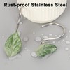 12 PCS Decorative Shower Curtain Hooks, Anti-Rust Stainless Steel Shower