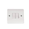 Click Plate Switch 2 Gang 2 Way 10 Amp White
