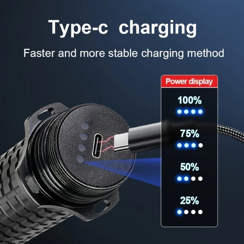 Packetman 300000lm Professional LED Diving Flashlight Underwater Scuba Torch Dive