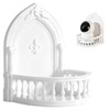 1Pc Acrylic Mini Floating Shelf, No-Drill European Court Wall Mount