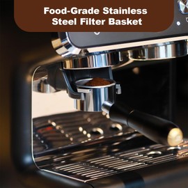 MEION 54mm Bottomless Portafilter Compatible with Breville Barista Express Machines, Sage, Barista Pro, BES870XL, BES878, BES880, Espresso Portafilter with 18g Filter Basket & Puck Screen