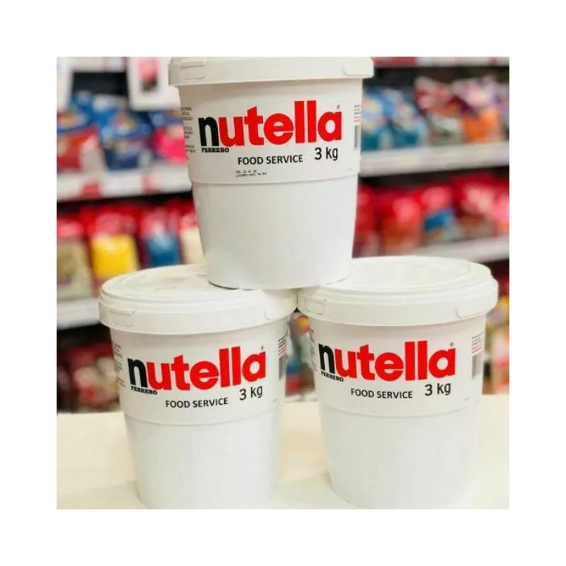 Nutella 3 kg (6.6 lb) Bucket Hazelnut Spread.