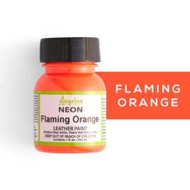 Angelus Leather Paint 1 Oz Neon Flame Orange