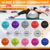 Exercise Ball for Yoga, Balance, Stability - Fitness, Pilates, Birthing,