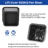 MixDora 4x 3 inch PP Bed Chair Risers Feet Leg