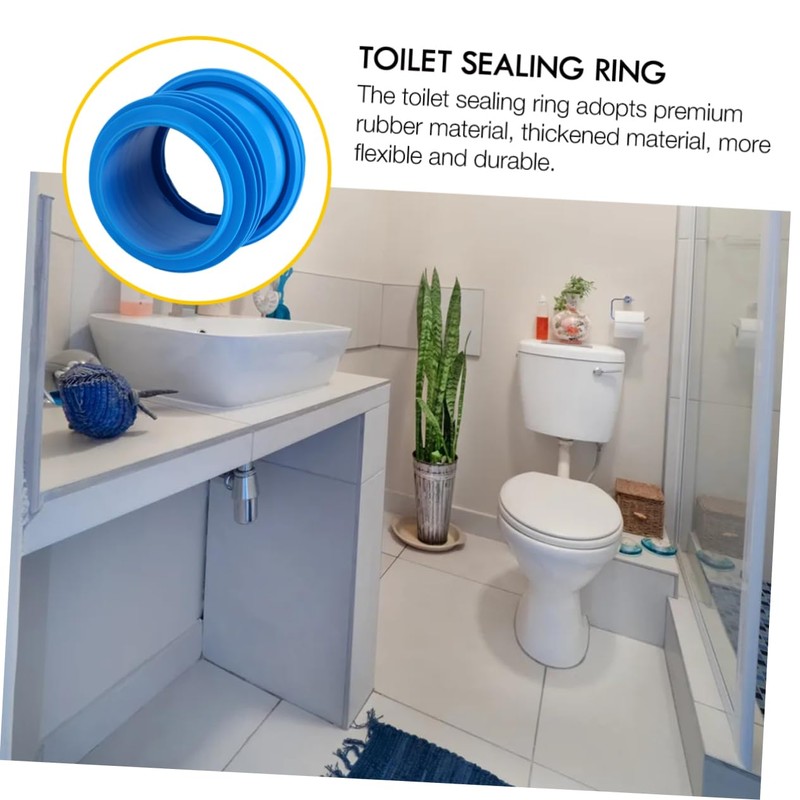 TEHAUX Thickening Toilet Sealing Ring Odor Resistant Flange Ring for