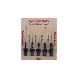 Drill Bits Short Length Threaded Shank, Stub Series Drill Bit Set 4 Tight Fit Tools 00134