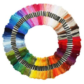 100 Skeins Embroidery Floss, Embroidery Thread Embroidery Floss Set Color Cross Stitch Threads Friendship Bracelet String DIY Handmade Craft Premium Multi-Colored Floss