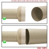Round Ducting Reducer 150mm to 100mm - 6 to 4
