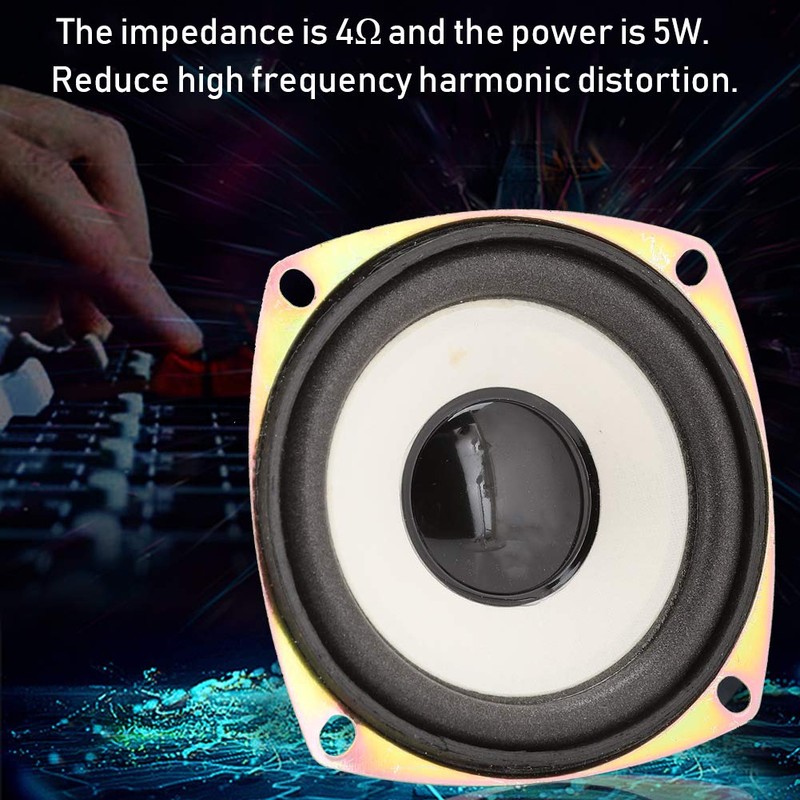Full Range Audio Speaker, 3-inch 4Ohm 5W Full Frequency Mini