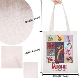 TSOTMO Mushu Dragon Merchandise Gift Cartoon Dragon Tote Bag for Dragon Fans Dragon WDW Holiday Toiletry Bag, 1, carry bag