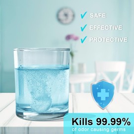 MySmile Retainer Cleaner with 120 Denture Cleaning Tablets, Quickly Remove Odors, Discoloration Stains & Plaque from Aligner, Mouth Guard, Night Guard and More Dental Appliances (Mint+Orange Flavor)