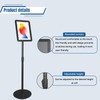HUAZI Sign Stand Holder 8.5×11-Inch Adjustable Floor Standing with Heavy