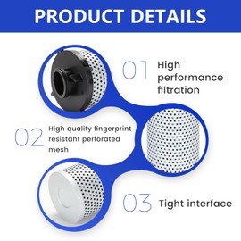 AUIVERED 7414582 Hydraulic Filter - Fit for Bobcat Skid Steer Loader A770 S630 S650 S740 S750 S770 S850 T630 T650 T740 T750 T770 T870 Engine