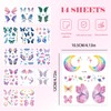 TORMEN Temporary Tattoos Butterfly wing tattoo Mixed Styles Waterproof Realistic