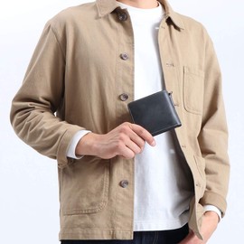 Corvo 8LO-9931 Men's Bifold Wallet with Coin Purse, Khaki